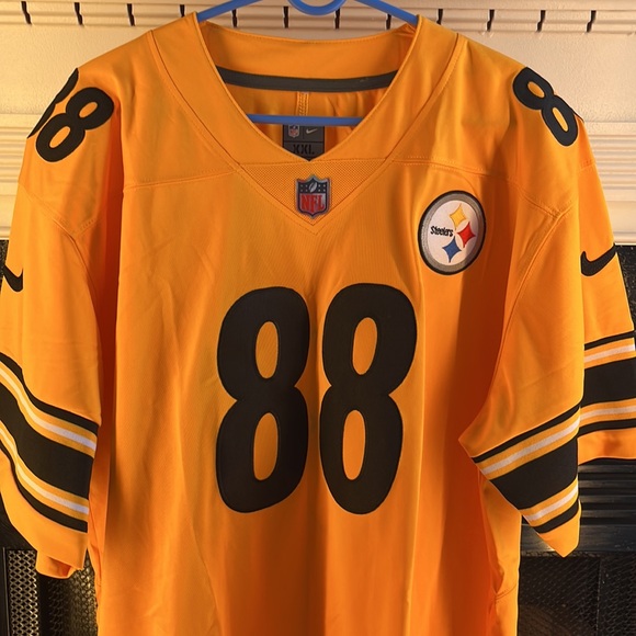Pittsburgh Steelers Pat Freiermuth NFL Football Jersey Yellow Black Men Size XXL - Picture 3 of 6